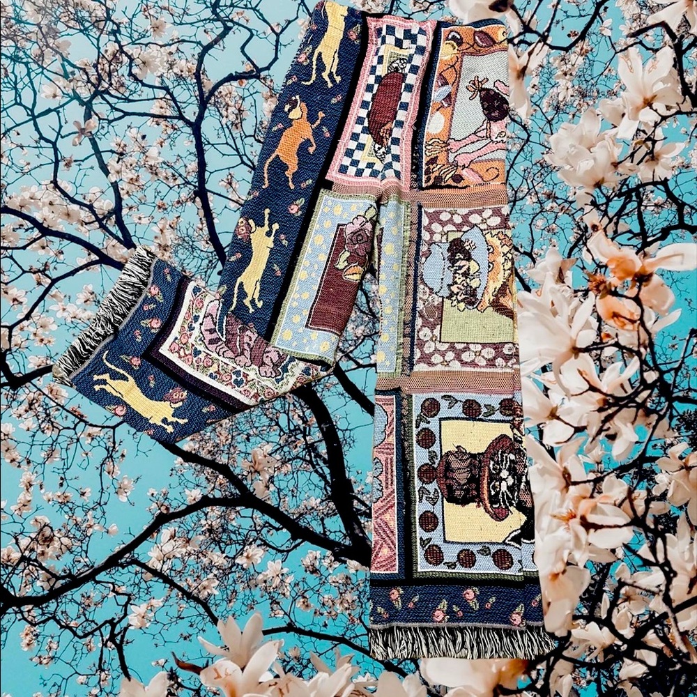 Hand Made Tapestry Pants Size Medium Baggy Fit. 100% cotton,